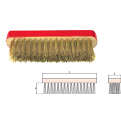 Brass Scratch Brush, Flat Back, 6x16 Rows