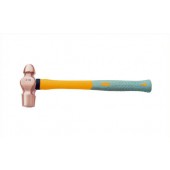 Copper Hammer, Ball Pein with Heavy Duty Fibreglass Handle Integrated with Rubber Grip