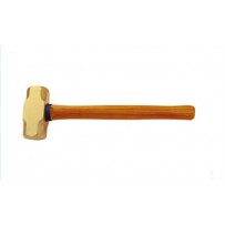 Non Sparking Brass Sledge Hammer with Wooden Handle