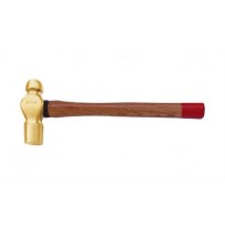 Brass Hammer, Ball Pein with Wooden Handle