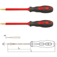 Slotted Screwdriver, Insulated 1000V