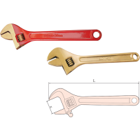 Non Sparking Adjustable Wrench (metric)