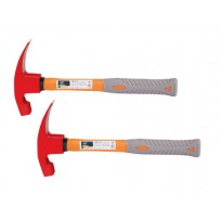 Hammer, Bricklayers with Heavy Duty Fibreglass Handle Integrated with Rubber Grip 