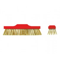 Brass Broom Head, Round Wire 6x25 Rows (handle not included)