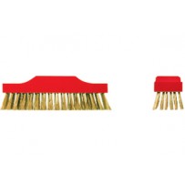 Brass Scrubbing Broom Head, Round Wire 6x17 Rows (handle not included)