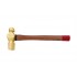 Brass Hammer, Ball Pein with Wooden Handle