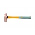 Copper Hammer, Ball Pein with Heavy Duty Fibreglass Handle Integrated with Rubber Grip