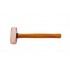 Copper Flat Hammer (Euro Type) with Wooden Handle